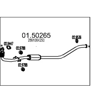 Silencieux central MTS [01.50265]