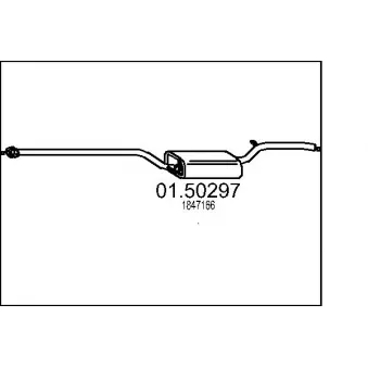MTS 01.50297 - Silencieux central