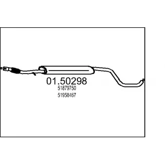 Silencieux central MTS [01.50298]