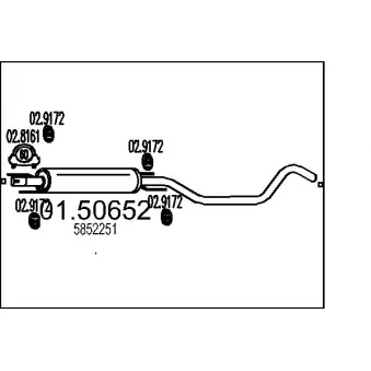 Silencieux central MTS [01.50652]