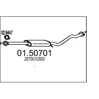 Silencieux central MTS [01.50701]