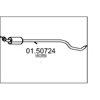 MTS 01.50724 - Silencieux central