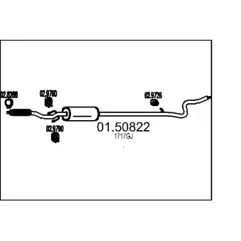 Silencieux central MTS [01.50822]