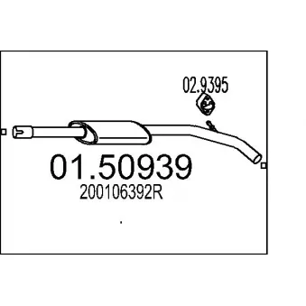 Silencieux central MTS [01.50939]