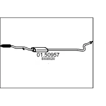 MTS 01.50957 - Silencieux central