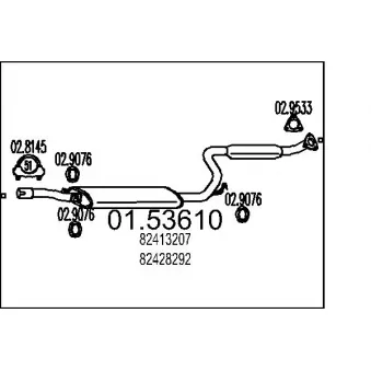 Silencieux central MTS [01.53610]