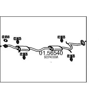 Silencieux central MTS [01.56540]