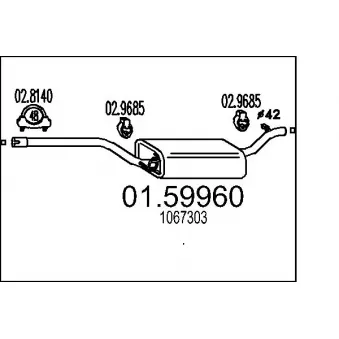 Silencieux central MTS 01.59960