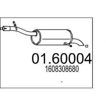Silencieux arrière MTS [01.60004]
