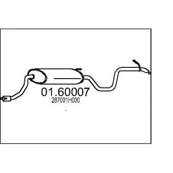 Silencieux arrière MTS OEM 287001H000