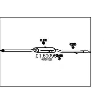 MTS 01.60095 - Silencieux arrière