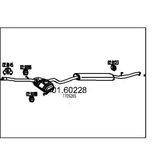 MTS 01.60228 - Silencieux arrière