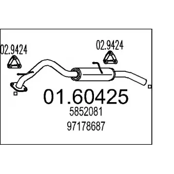 Silencieux arrière MTS [01.60425]