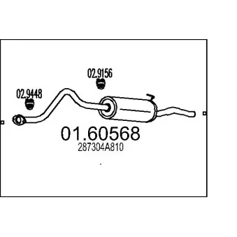 Silencieux arrière MTS [01.60568]