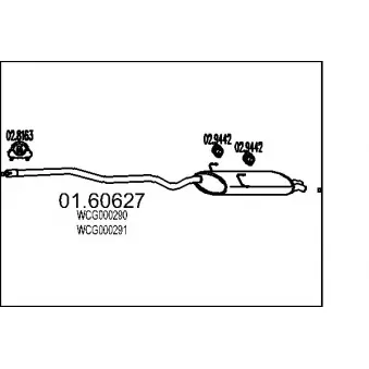 MTS 01.60627 - Silencieux arrière
