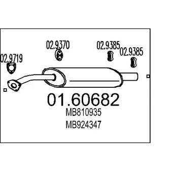 MTS 01.60682 - Silencieux arrière