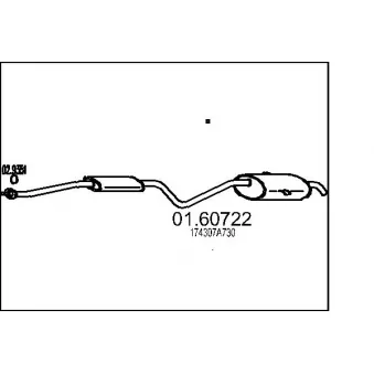 Silencieux arrière MTS [01.60722]