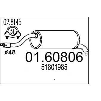 Silencieux arrière MTS [01.60806]