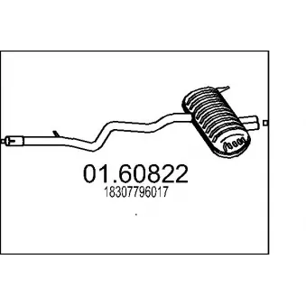 Silencieux arrière MTS [01.60822]