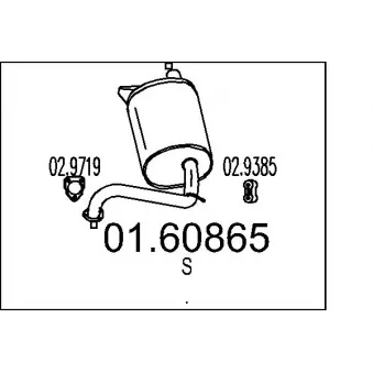 MTS 01.60865 - Silencieux arrière