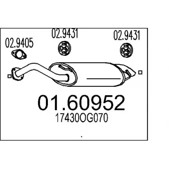 Silencieux arrière MTS [01.60952]