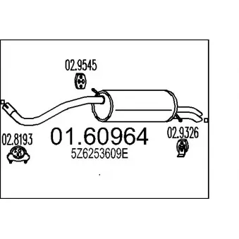 Silencieux arrière MTS [01.60964]