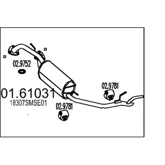 Silencieux arrière MTS [01.61031]