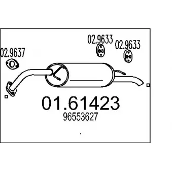 MTS 01.61423 - Silencieux arrière