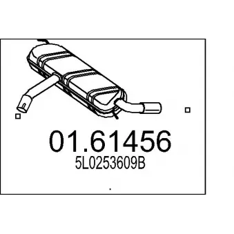 Silencieux arrière MTS [01.61456]