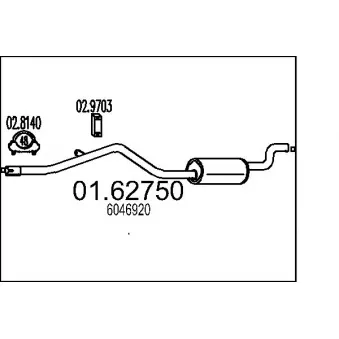 Silencieux arrière MTS [01.62750]