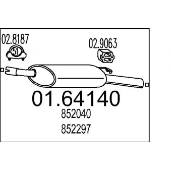 Silencieux arrière MTS [01.64140]