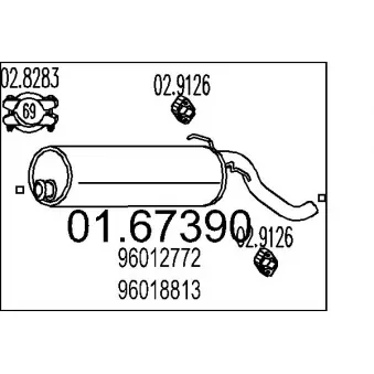 Silencieux arrière MTS [01.67390]
