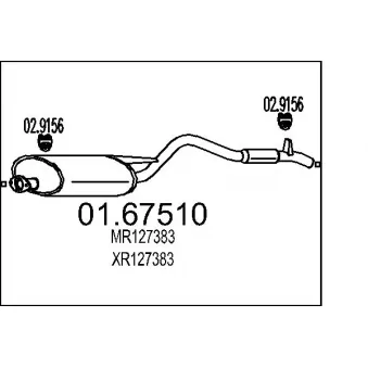Silencieux arrière MTS [01.67510]