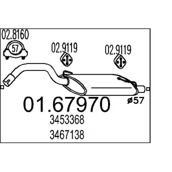 Silencieux arrière MTS [01.67970]