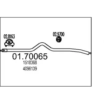 Tuyau d'échappement MTS [01.70065]