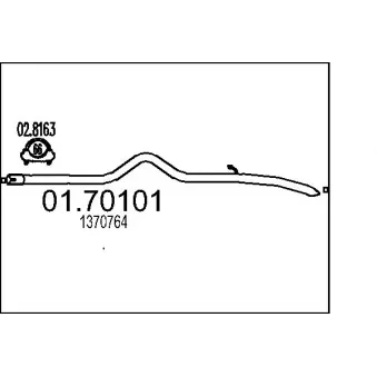 Tuyau d'échappement MTS [01.70101]