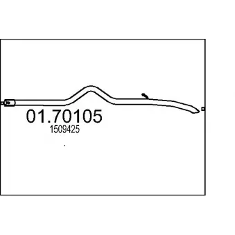 Tuyau d'échappement MTS [01.70105]