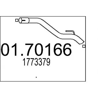 Tuyau d'échappement MTS [01.70166]