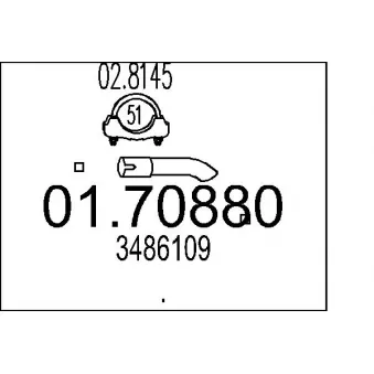 Tuyau d'échappement MTS [01.70880]