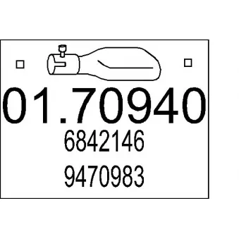 Tuyau d'échappement MTS [01.70940]