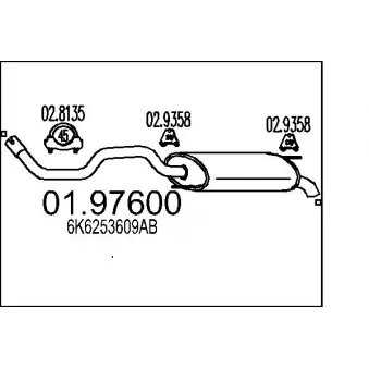 Silencieux arrière MTS [01.97600]