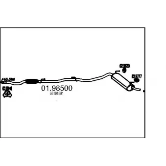 Silencieux arrière MTS [01.98500]