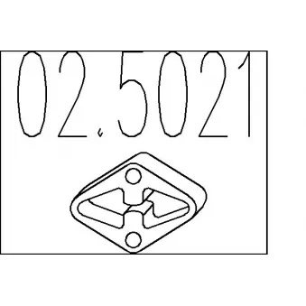 Butée élastique, silencieux MTS [02.5021]