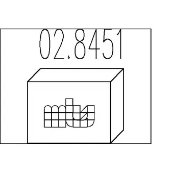 MTS 02.8451 - Kit d'assemblage, silencieux