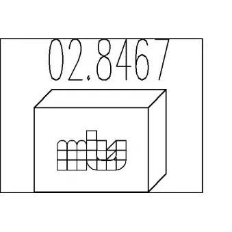 MTS 02.8467 - Kit d'assemblage, silencieux