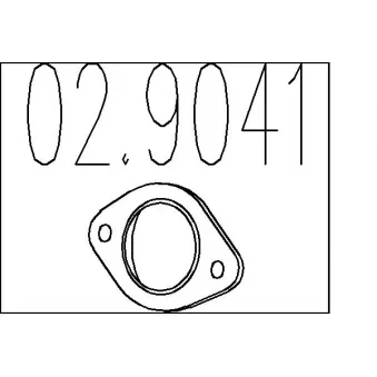 MTS 02.9041 - Joint d'étanchéité, tuyau d'échappement