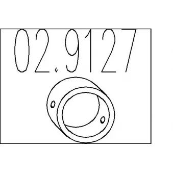 MTS 02.9127 - Butée élastique, silencieux