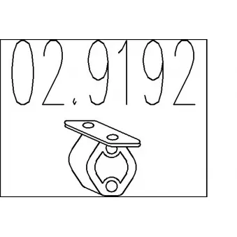 MTS 02.9192 - Butée élastique, silencieux