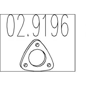 Joint d'étanchéité, tuyau d'échappement MTS [02.9196]
