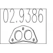 Joint d'étanchéité, tuyau d'échappement MTS [02.9386]